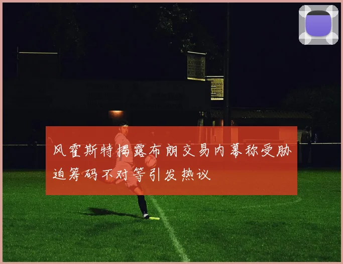 风霍斯特揭露布朗交易内幕称受胁迫筹码不对等引发热议